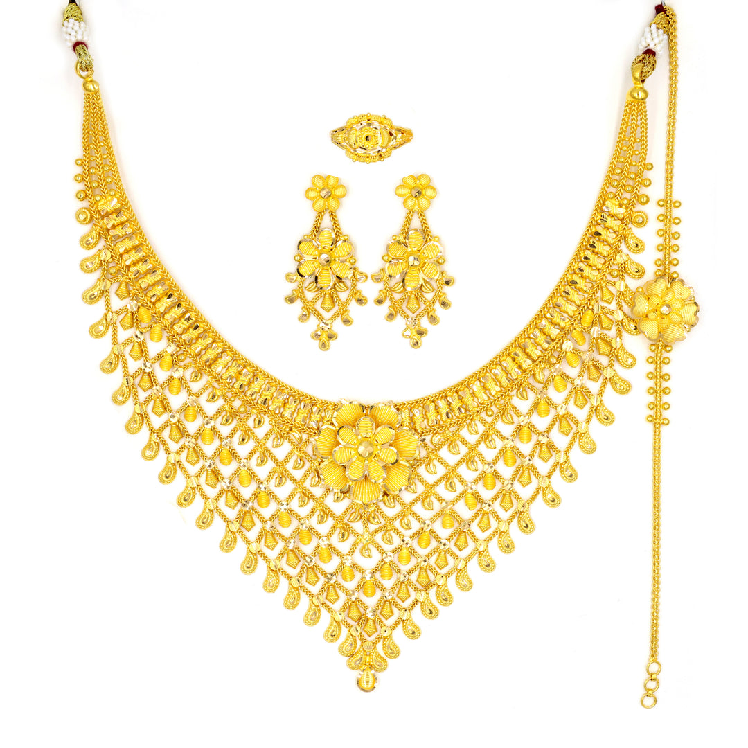 22K Gold Set Indian/kalkatta Design | Top Collection | Precious Jewelry