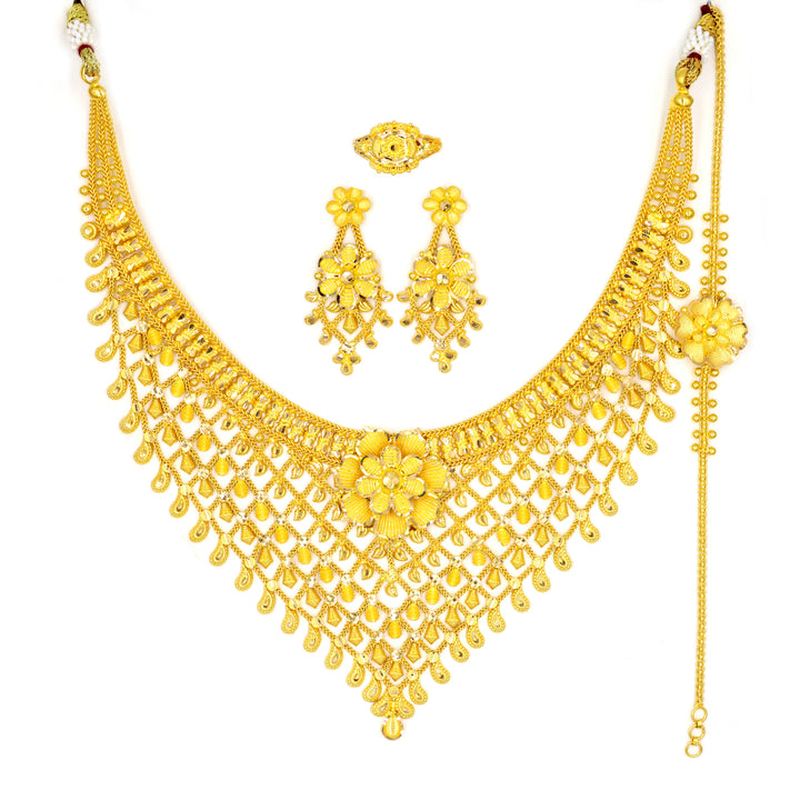 22K Gold Set Indian/kalkatta Design | Top Collection | Precious Jewelry