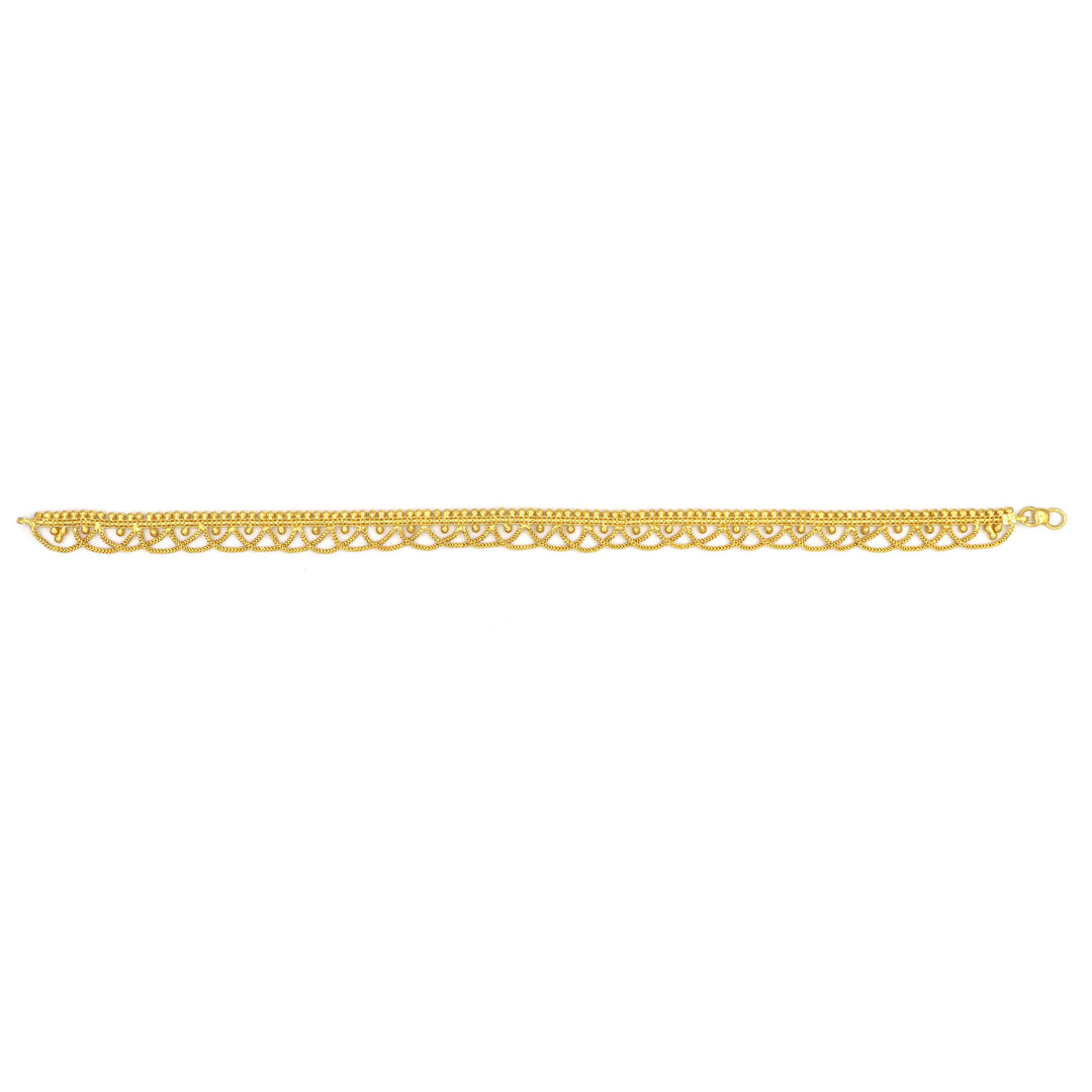 Traditional 22K Gold Panchaloha Anklets Design
