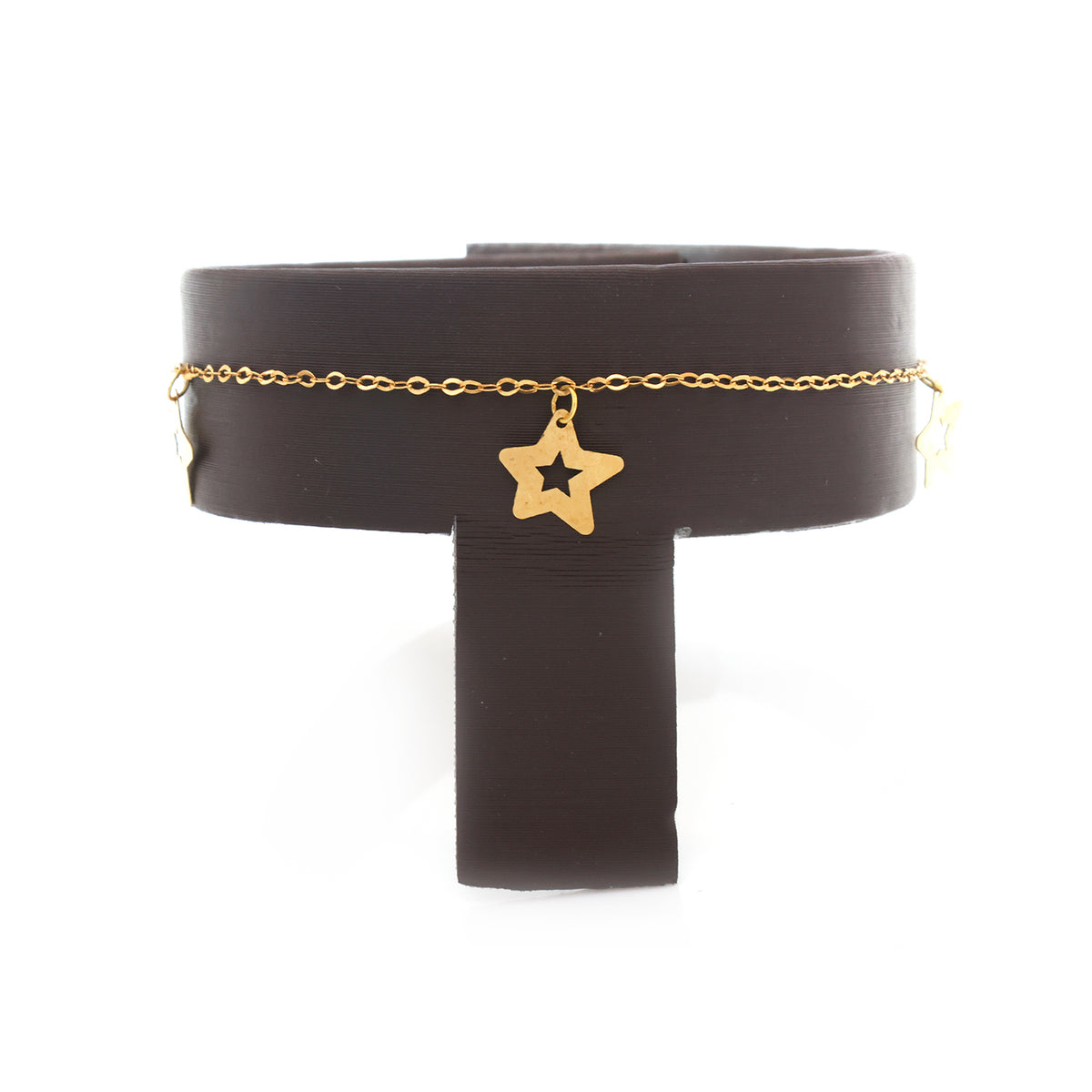 18K Gold Star Charm Bracelet