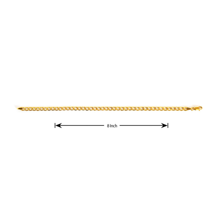 18K Gold Bracelet – Classic Curb Link Design