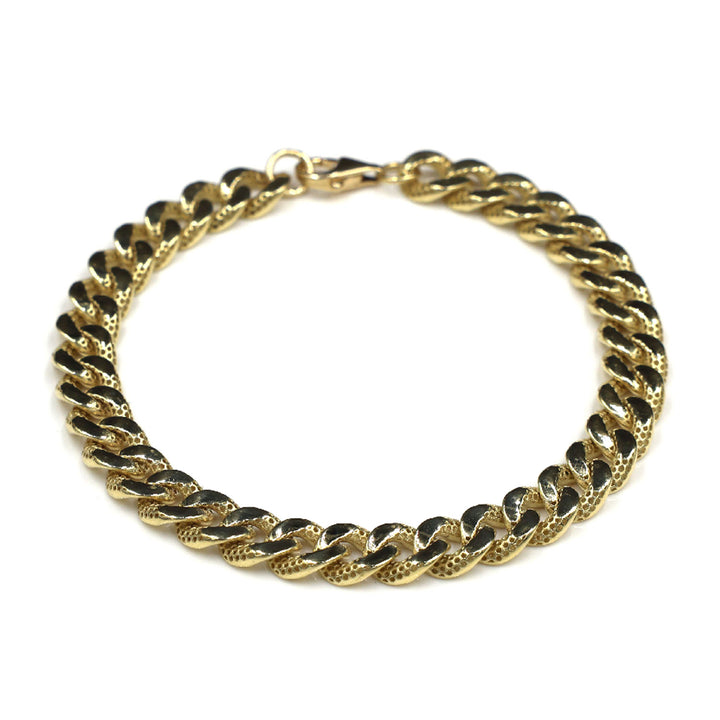 18K Gold Bracelet Cuban AFB07259