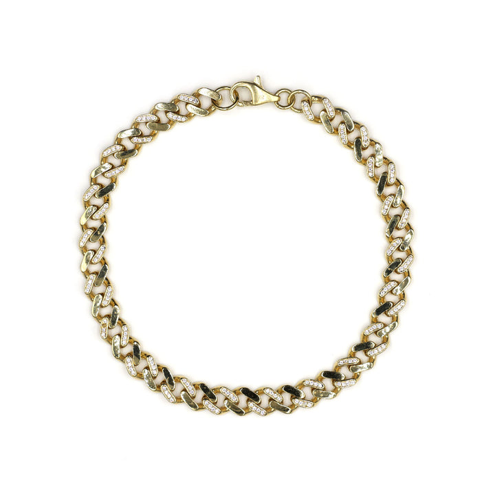 18K Gold Cuban Bracelet AFB07260