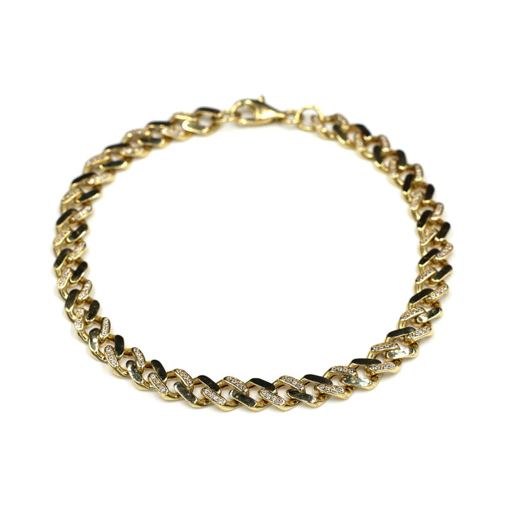18K Gold Cuban Bracelet AFB07260