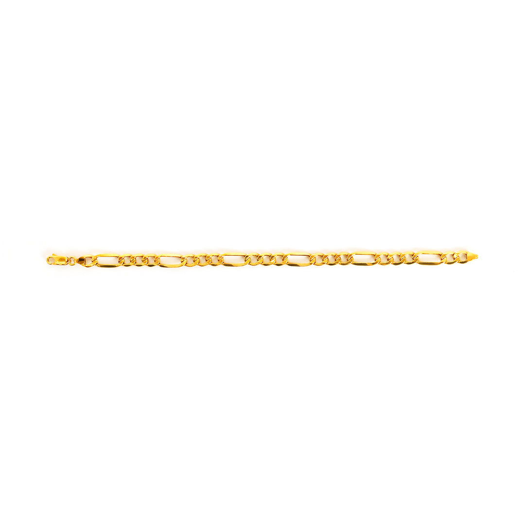 Gold chain on a white background