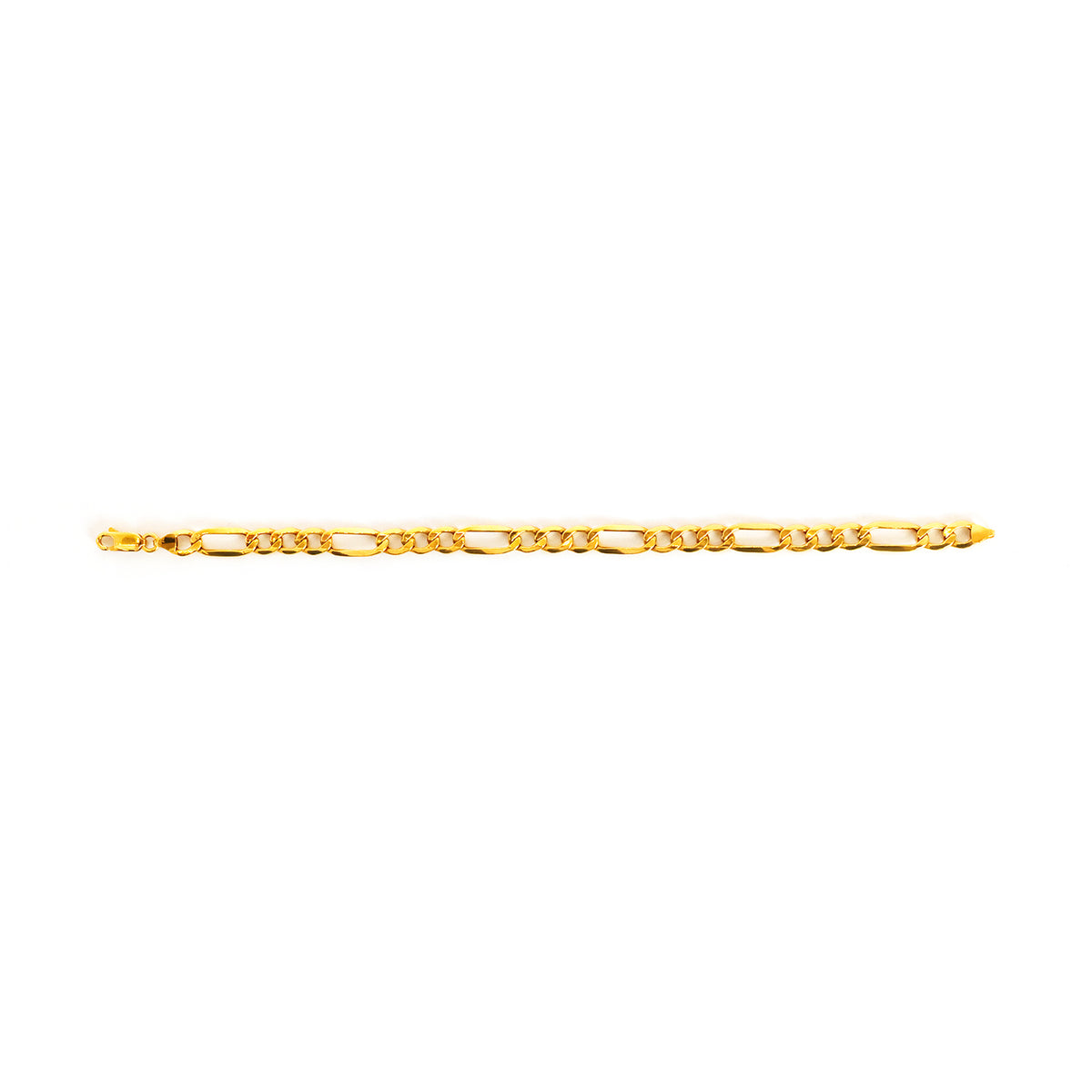 Gold chain on a white background