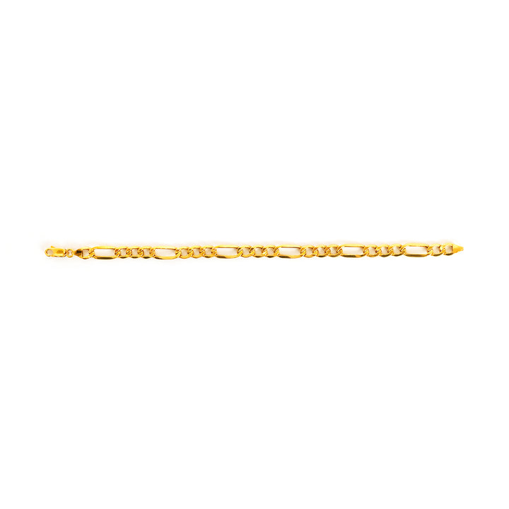 Gold chain on a white background