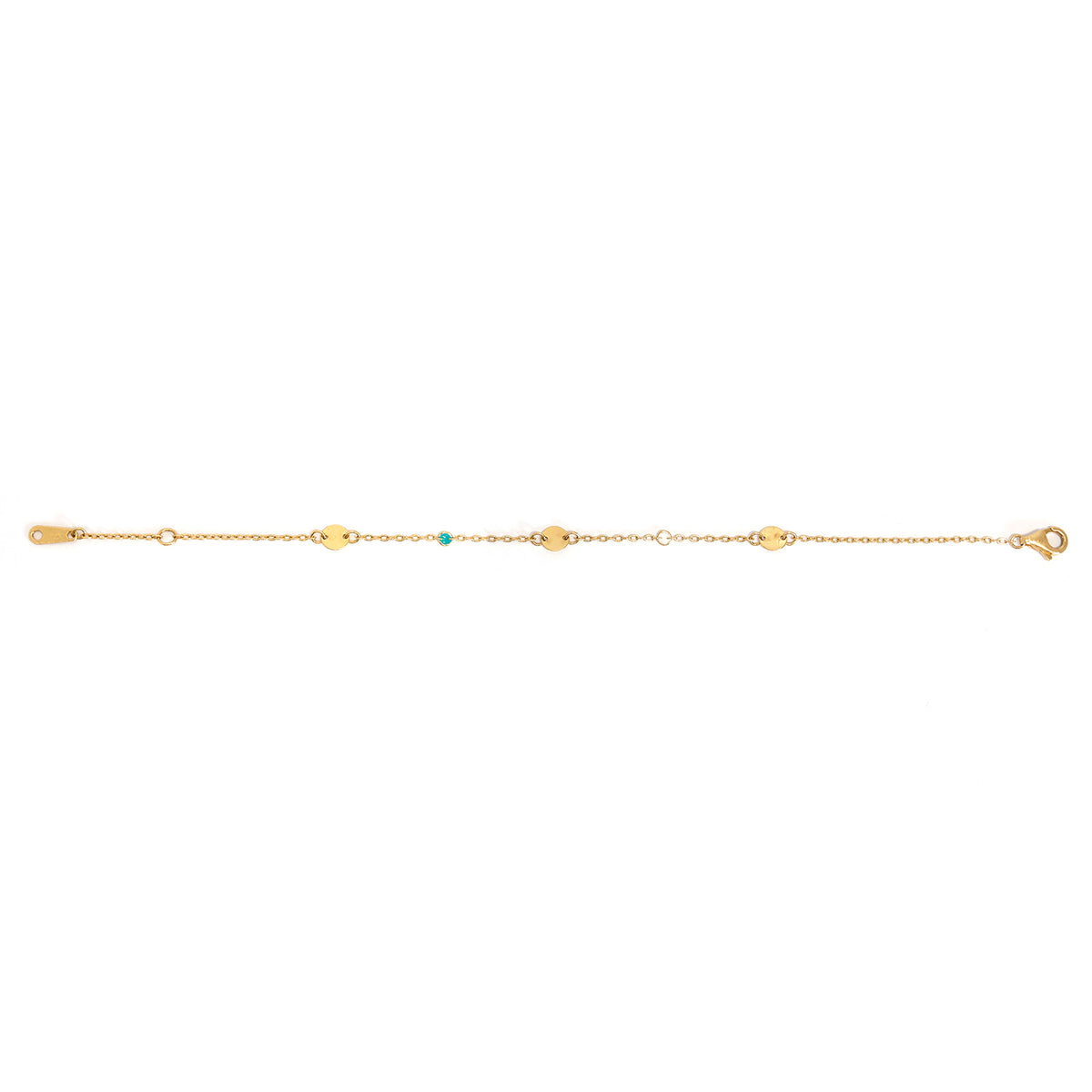 18K Gold Bracelet – High-Shine Polished Design – Zero Making Charge - Full View