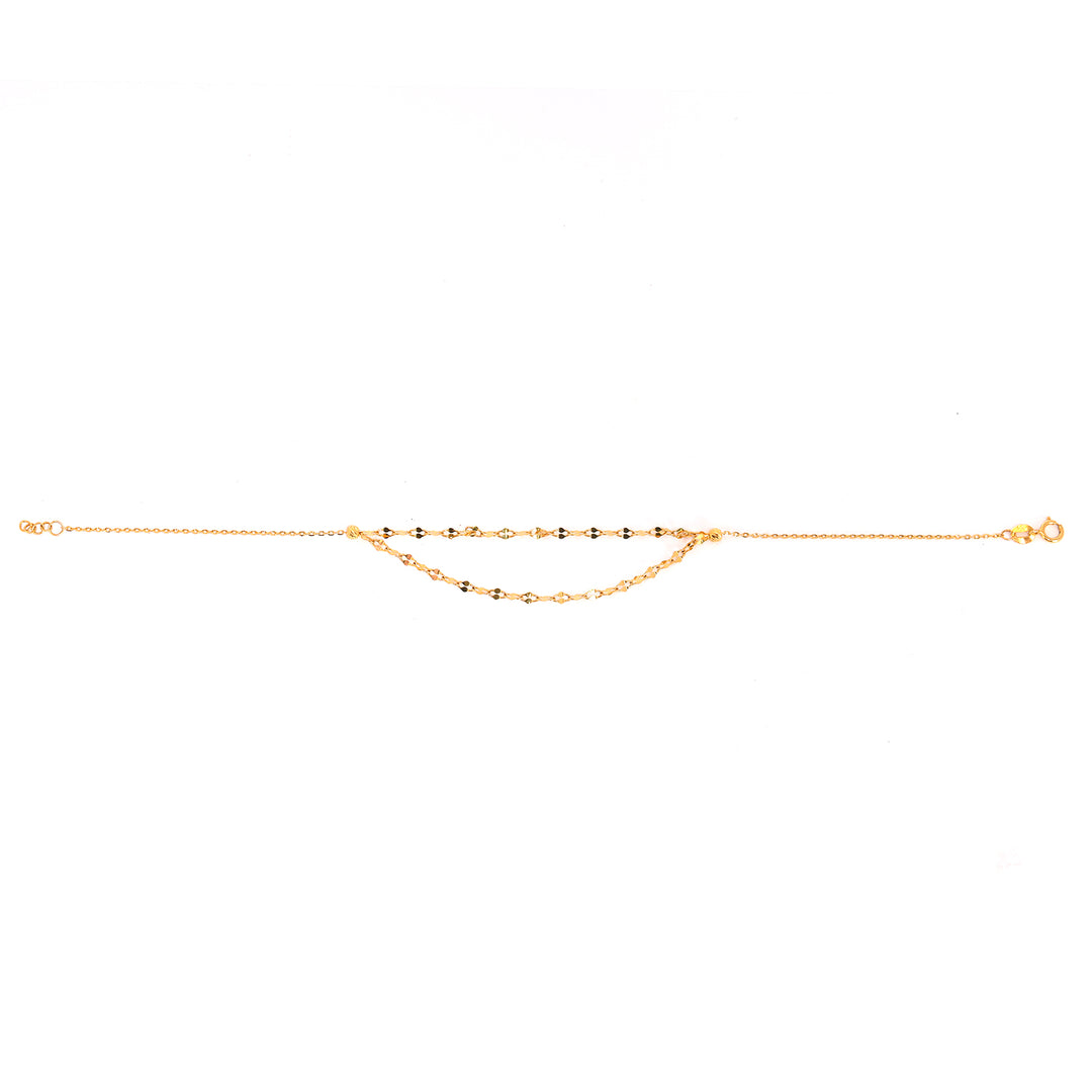 21K Gold Bracelet – elegant chain bracelet design – Zero Making Charge - Full View