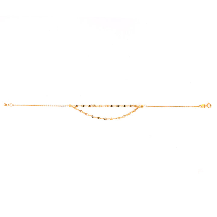 21K Gold Bracelet – elegant chain bracelet design – Zero Making Charge - Full View