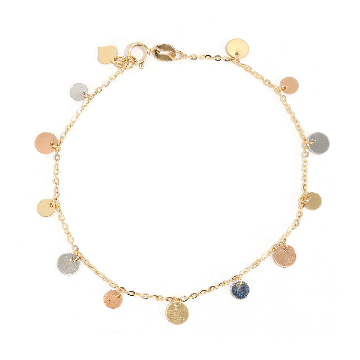 18K Gold Bracelet – minimal balanced silhouette with a open-link structure - Main View