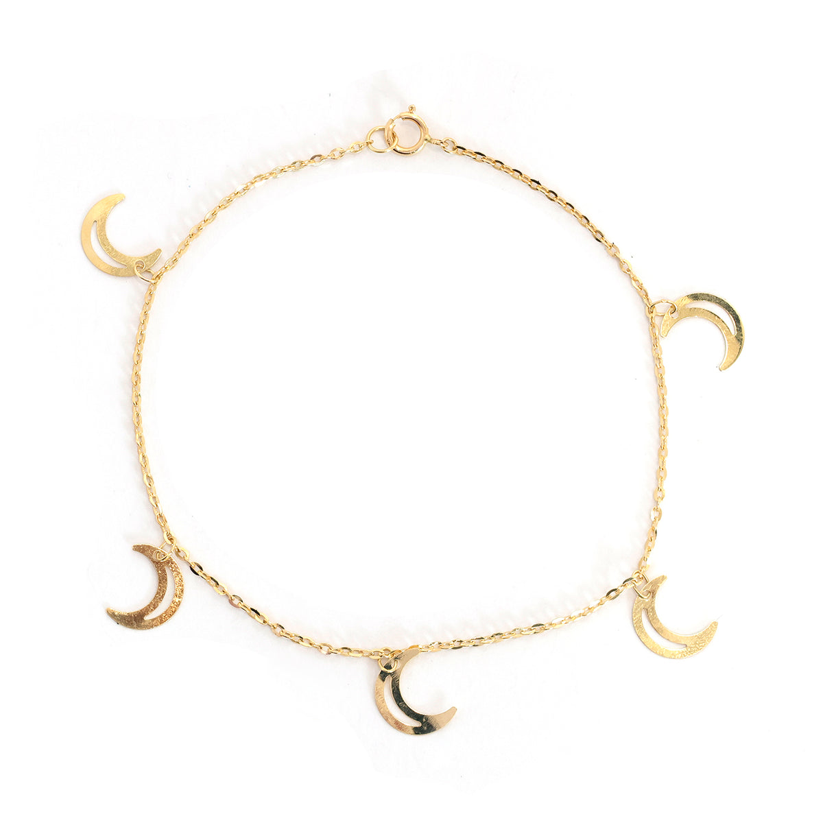 18K Gold Bracelet – graceful balanced silhouette with a open-link structure - Main View
