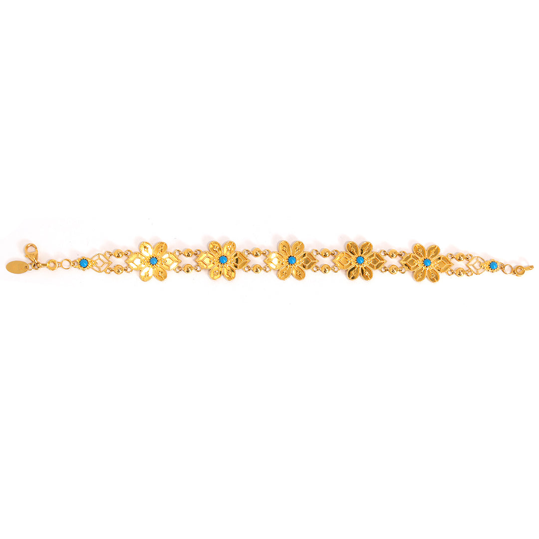 21K Gold Bracelet – Classic Chain Bracelet Design – Zero Making Charge - Full View