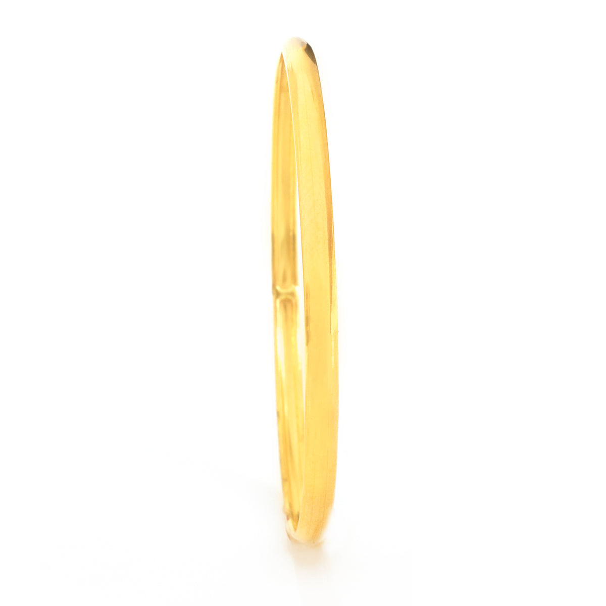 18K Gold Slim Polished Bangle