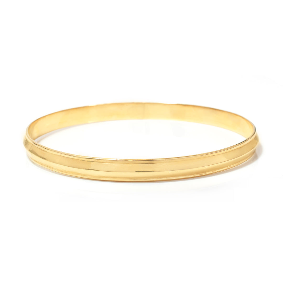 18K Gold Classic Polished Bangle