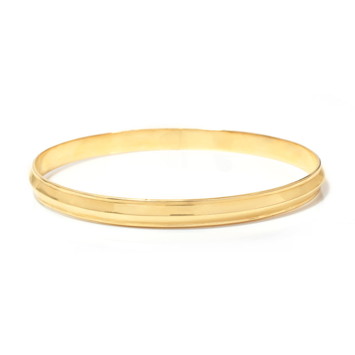 18K Gold Classic Polished Bangle