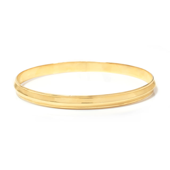18K Gold Classic Polished Bangle