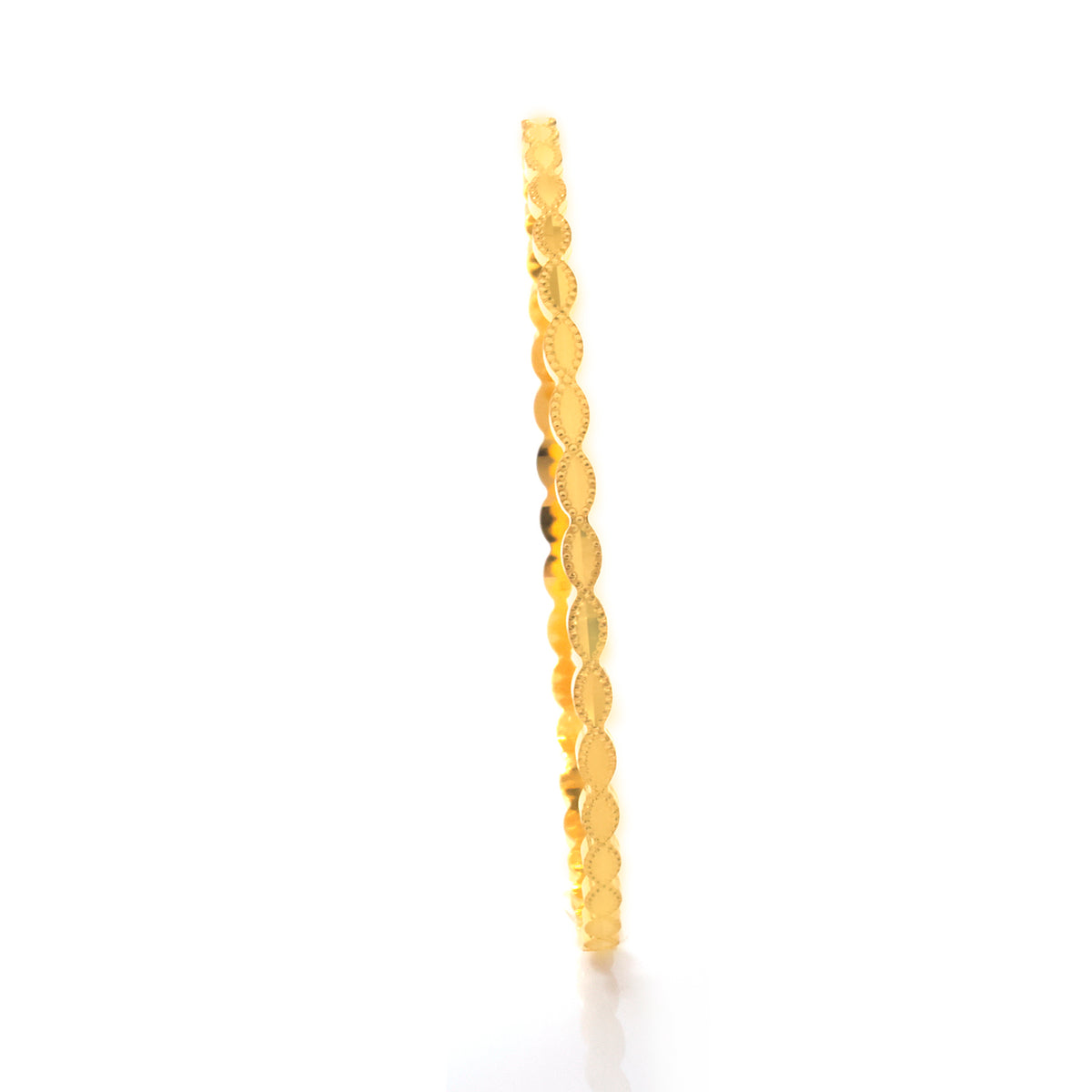 22K Gold Twisted Rope Bangle