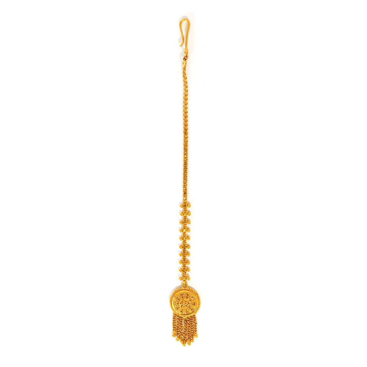 ذهب tassel معلقة on white background