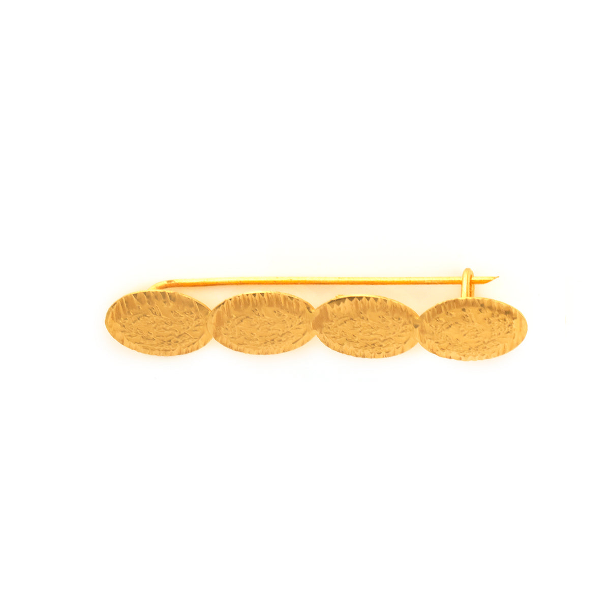 21K Gold Four Coin Motif Hair Clip - Zero making charge
