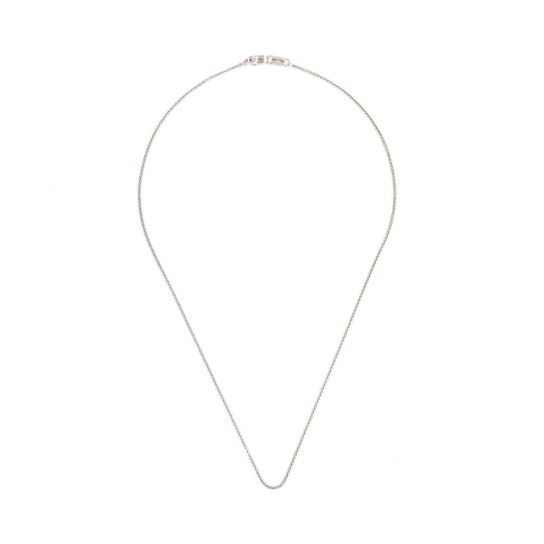 Chic 18K White Gold V Chain Necklace