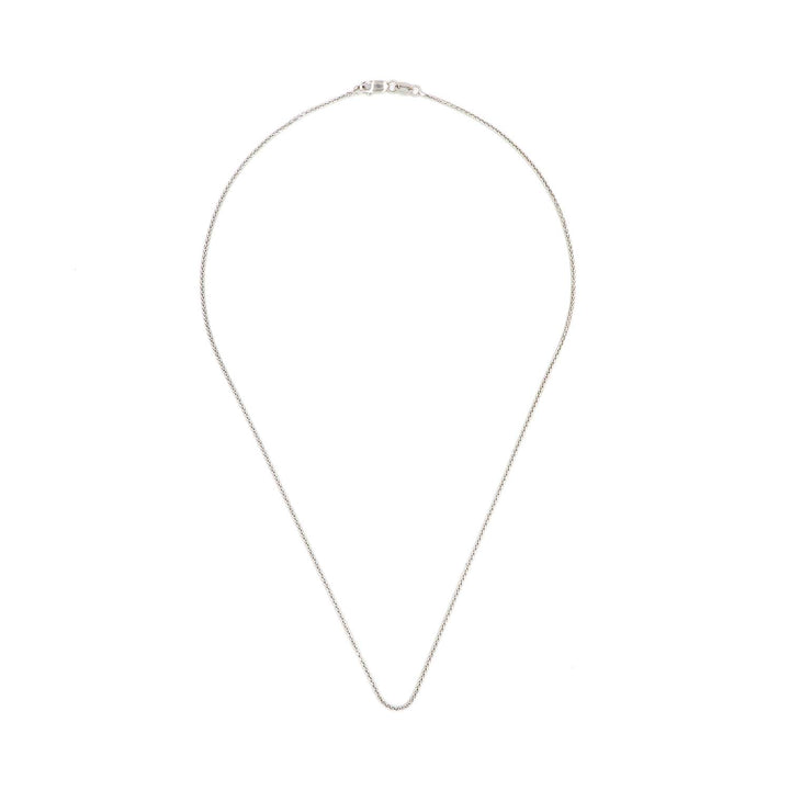 Chic 18K White Gold V Chain Necklace