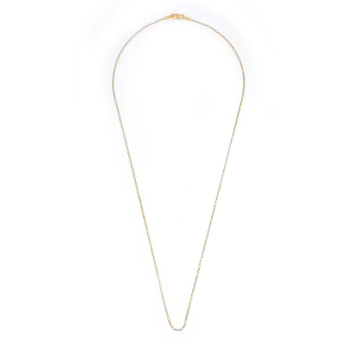 Stylish 22K Gold Cylinder Chain Necklace