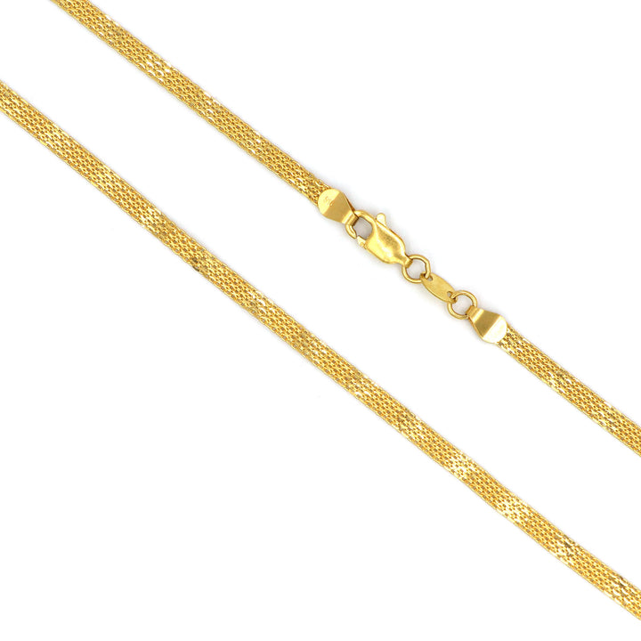 Classic 22K Gold Milan Chain Necklace