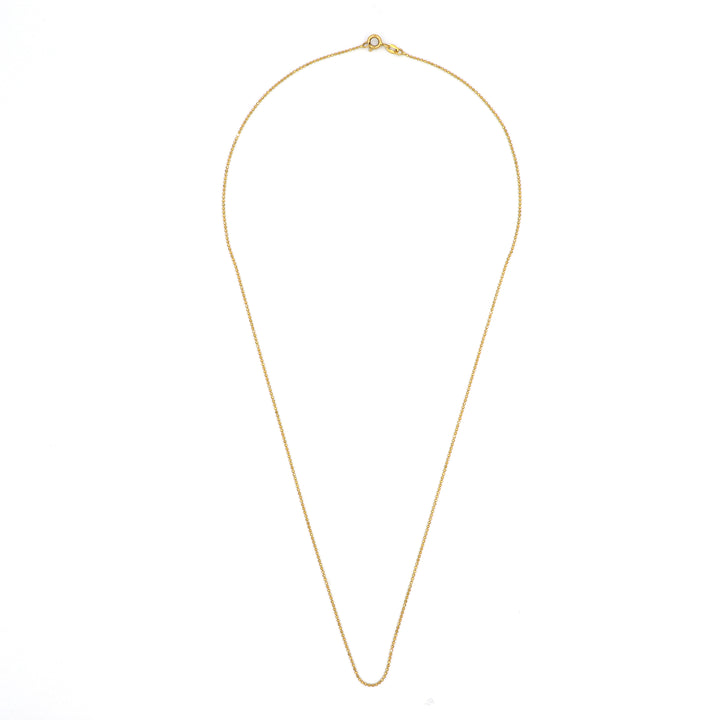 21K Gold Chain With Small Beads Mala Necklace
