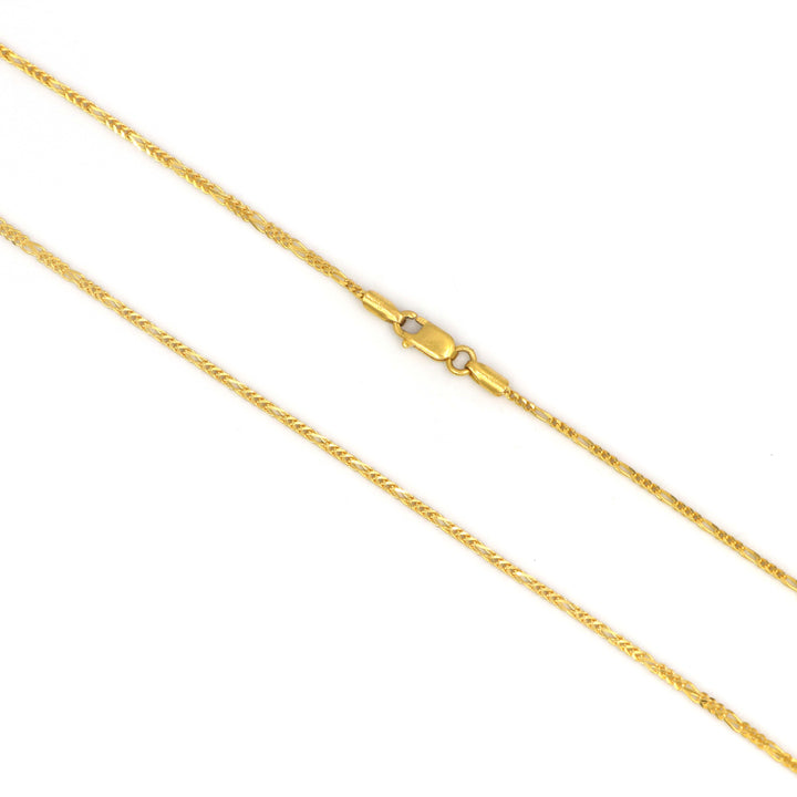 Elegant 22K Gold Thin Rope Chain - 20 Inch