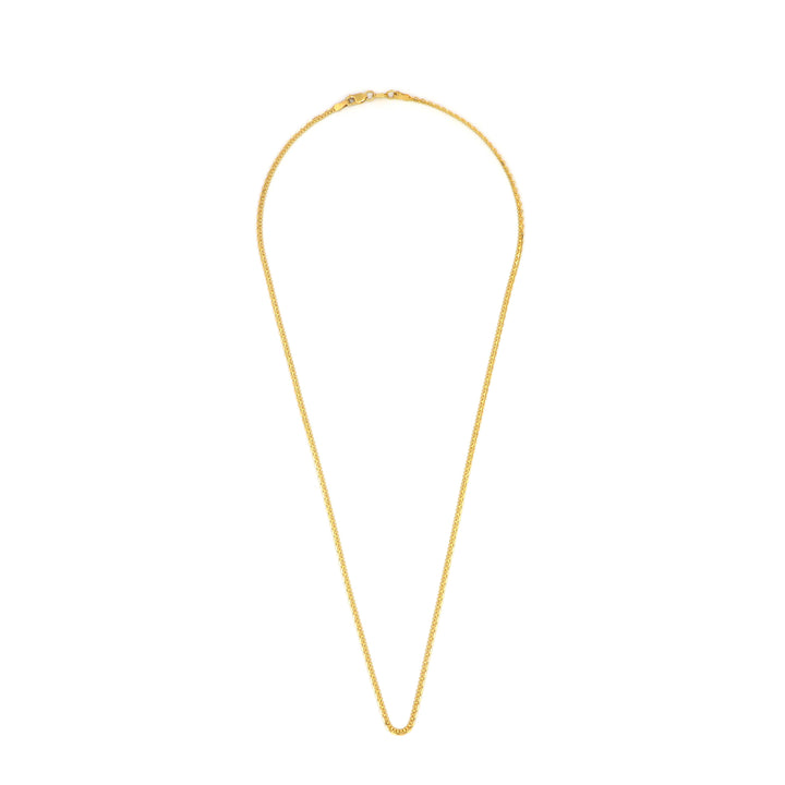 Radiant 22K Gold Link Ball Chain Necklace - 20 Inch
