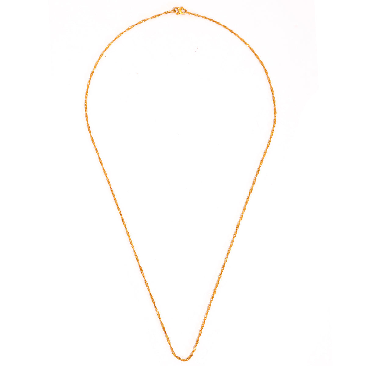 22K Gold Disco Chain - Zero Making Charge - Full View