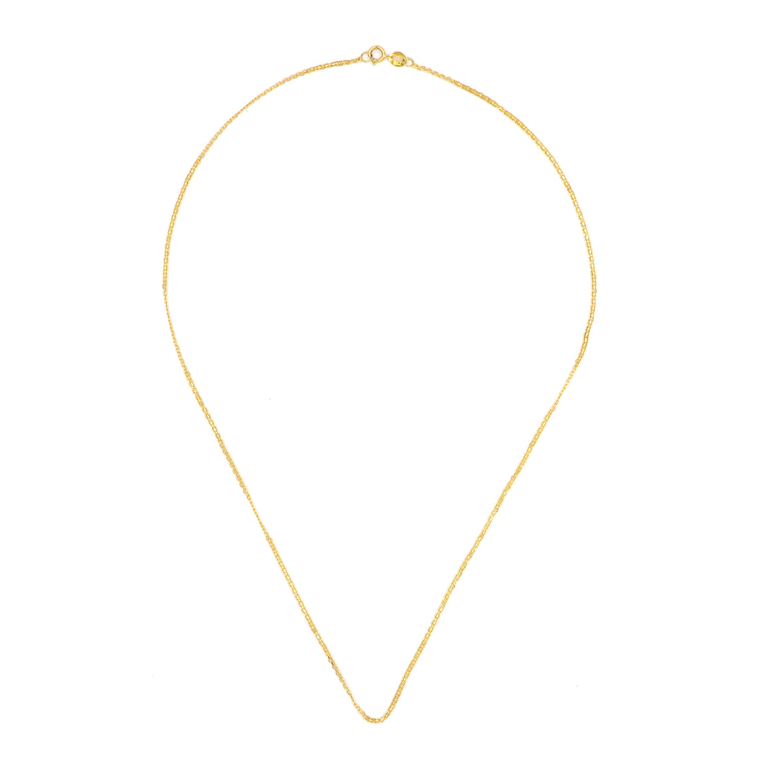 Exquisite 21K Gold Milan Chain: Luxury Statement Necklace