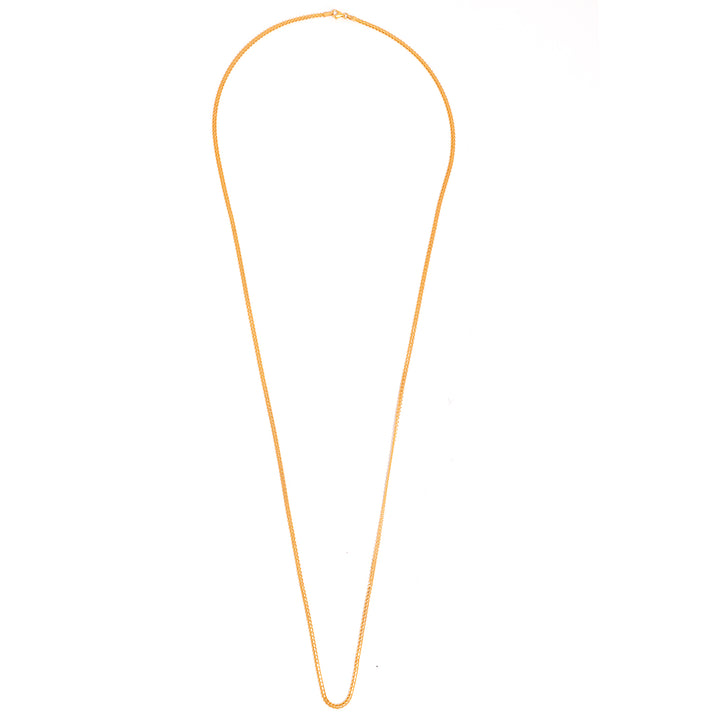 22K Gold Chain – Classic plain gold finish – Zero Making Charge - Full View