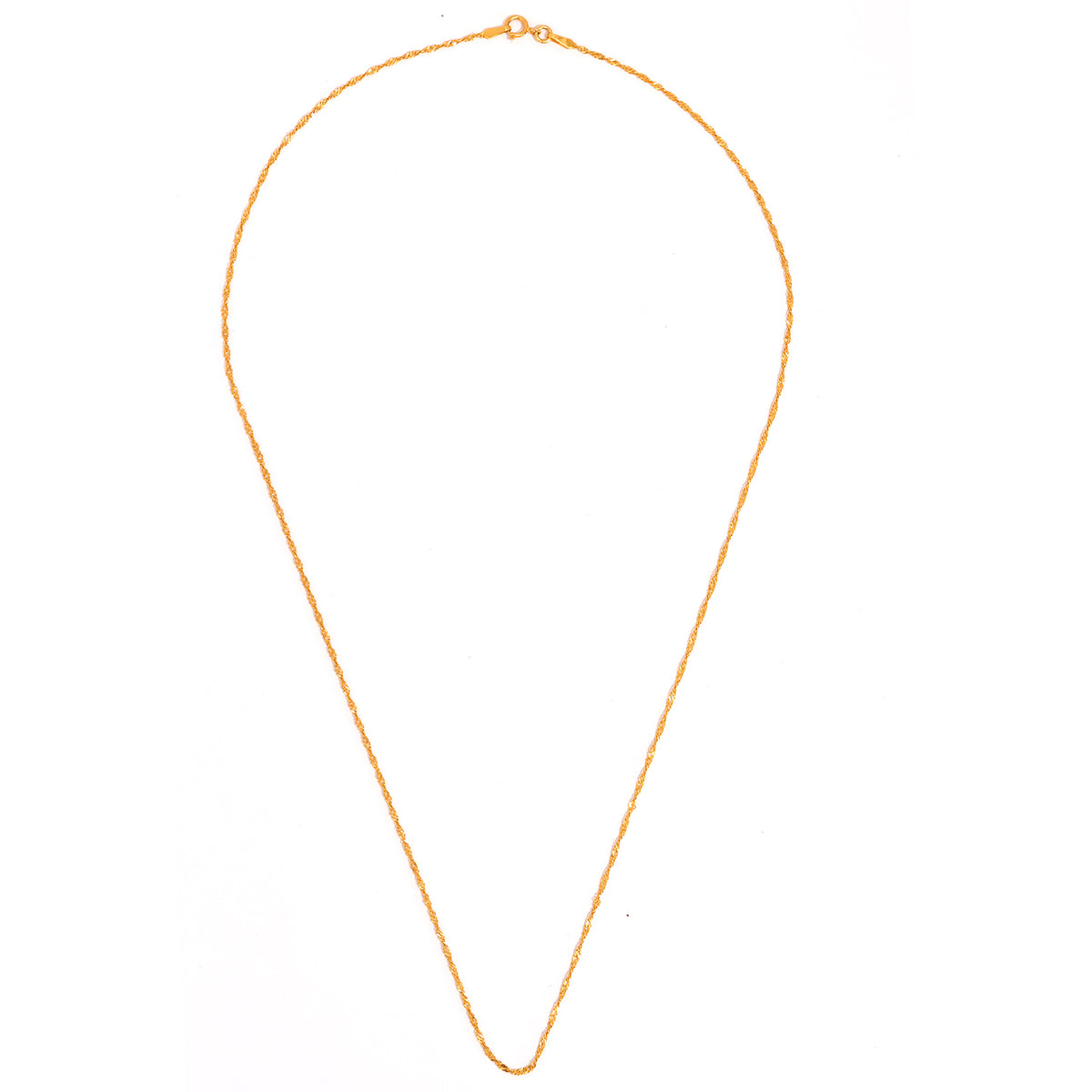 21K Gold Disco Chain - Premium Quality - Zero Making Charge - Full View