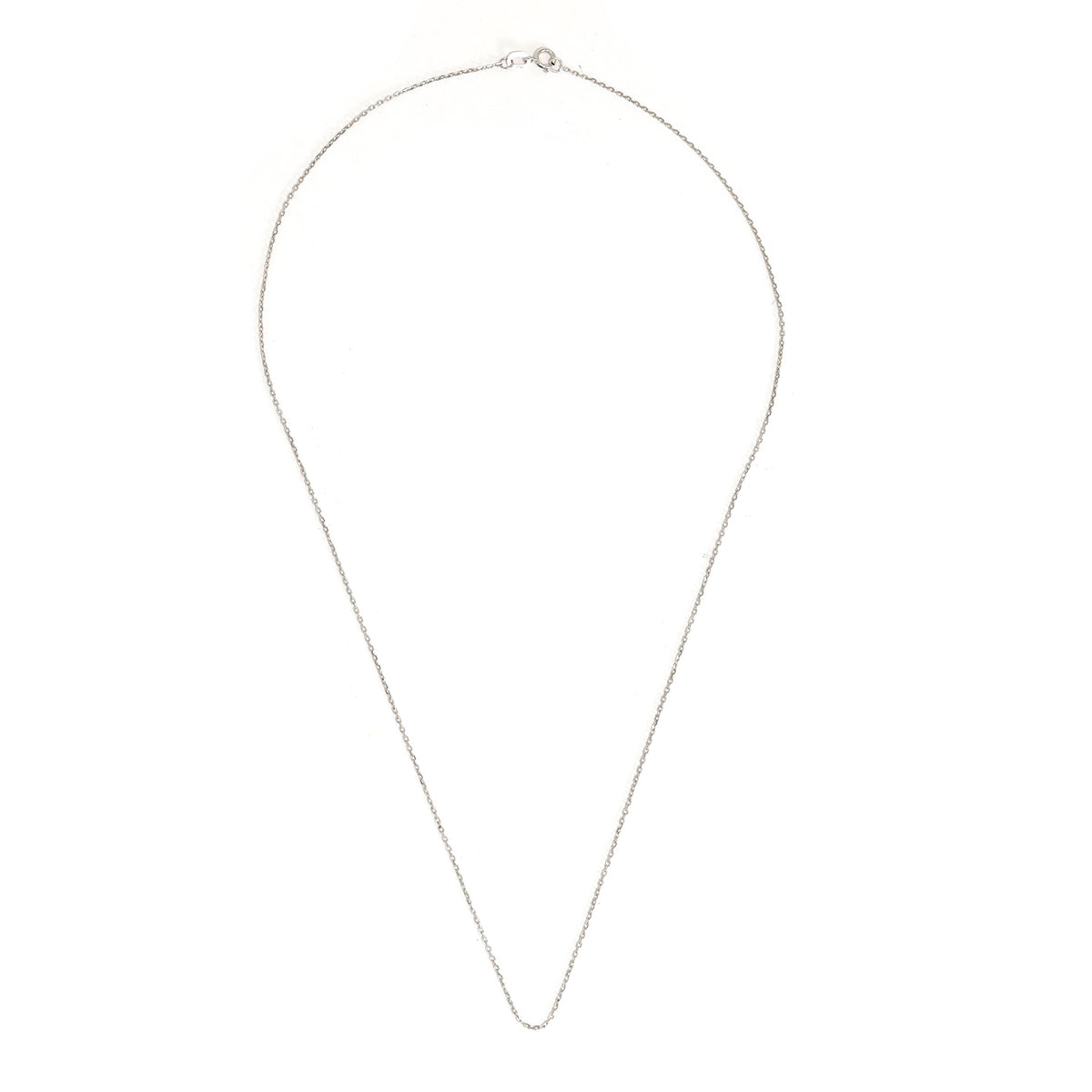 18K White Gold – Link Chain Design - Zero Making Charge - Full View