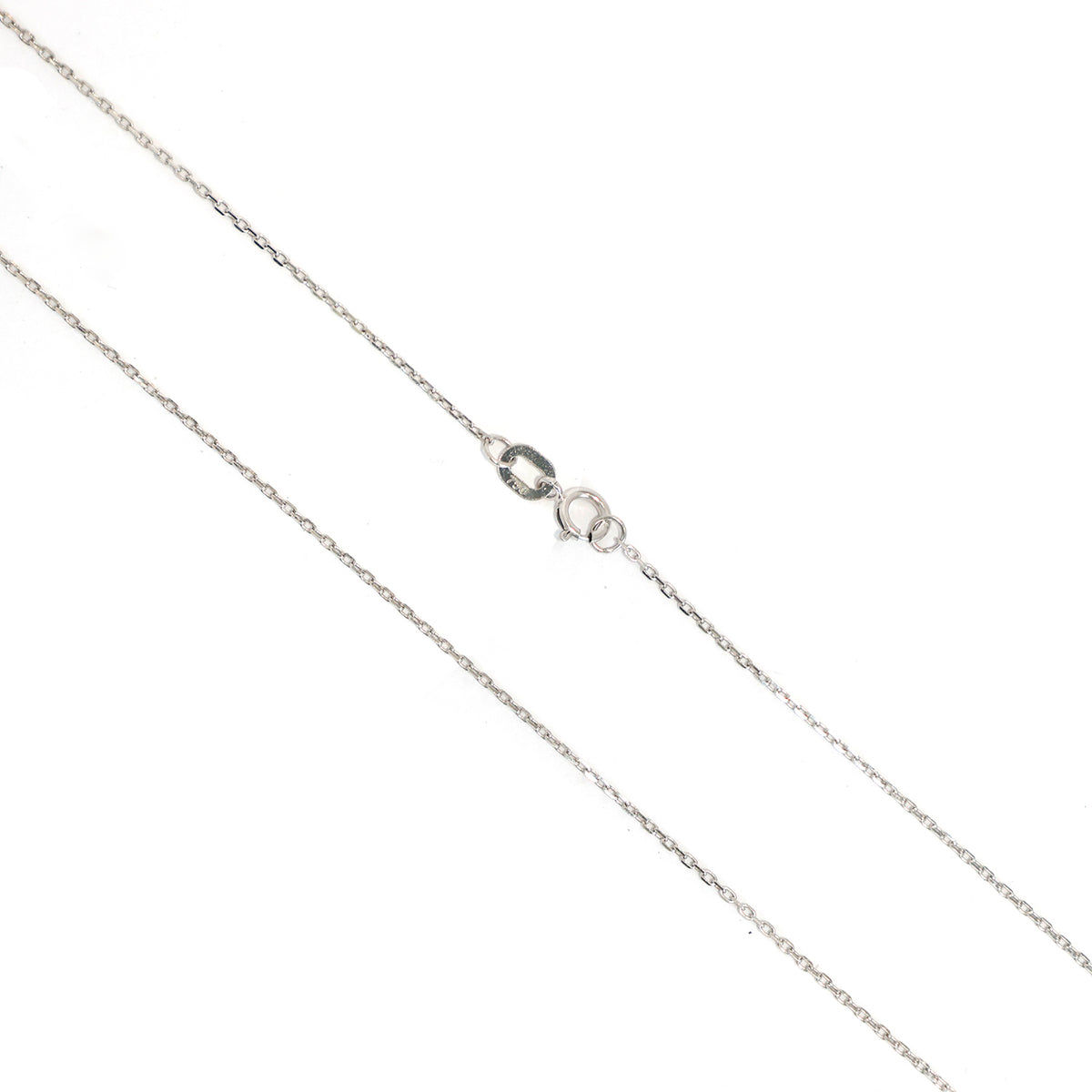 18K White Gold – Link Chain Design - Zero Making Charge - Main View