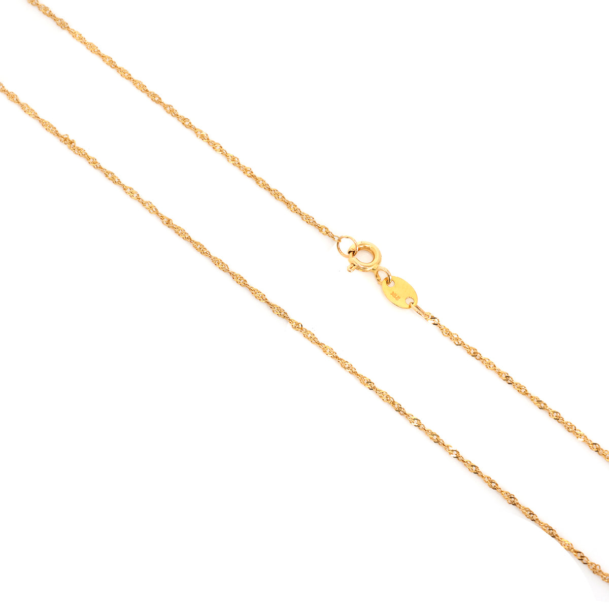 21K Gold Disco Chain – Zero Making Charge - Main View