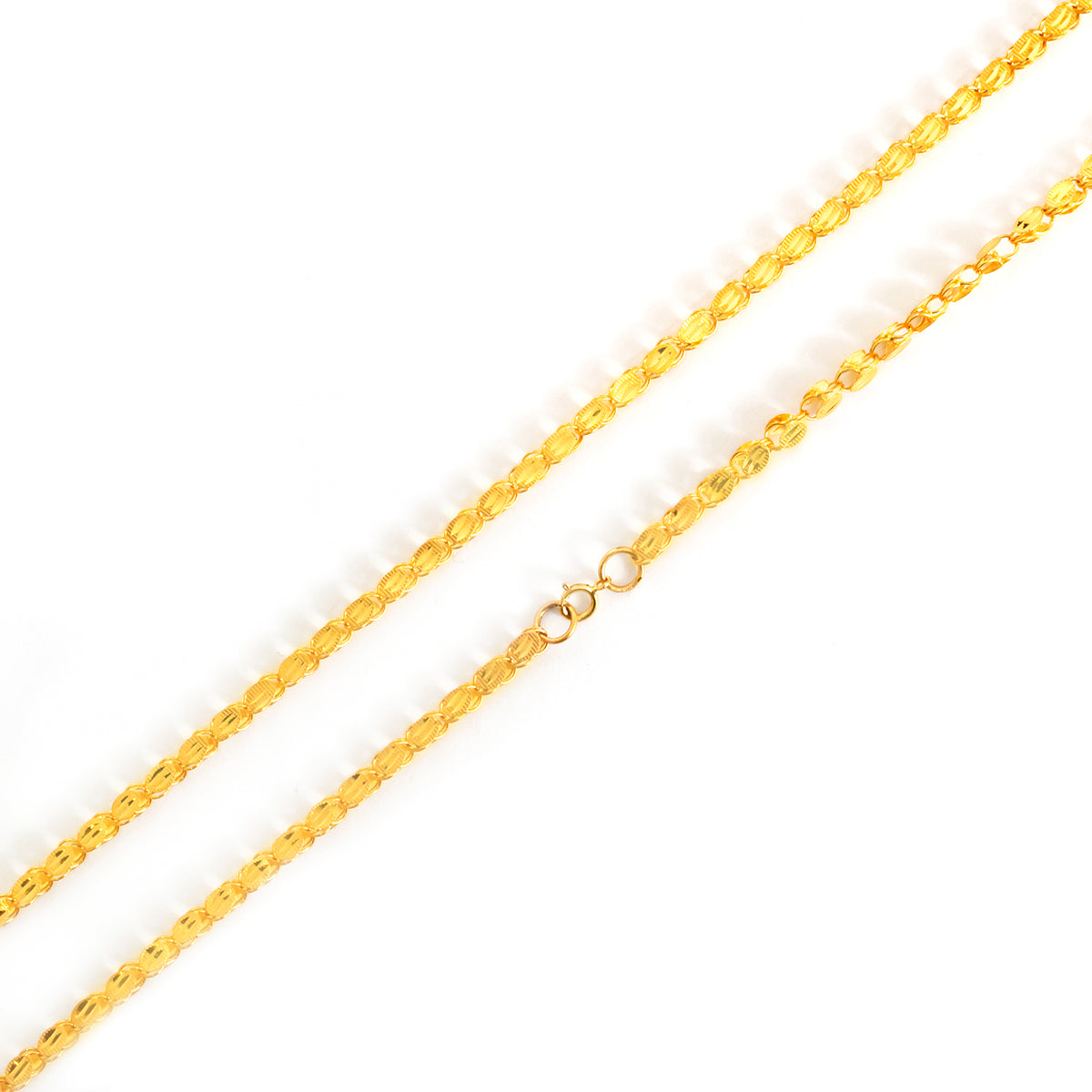 ذهب سلسلة on white background