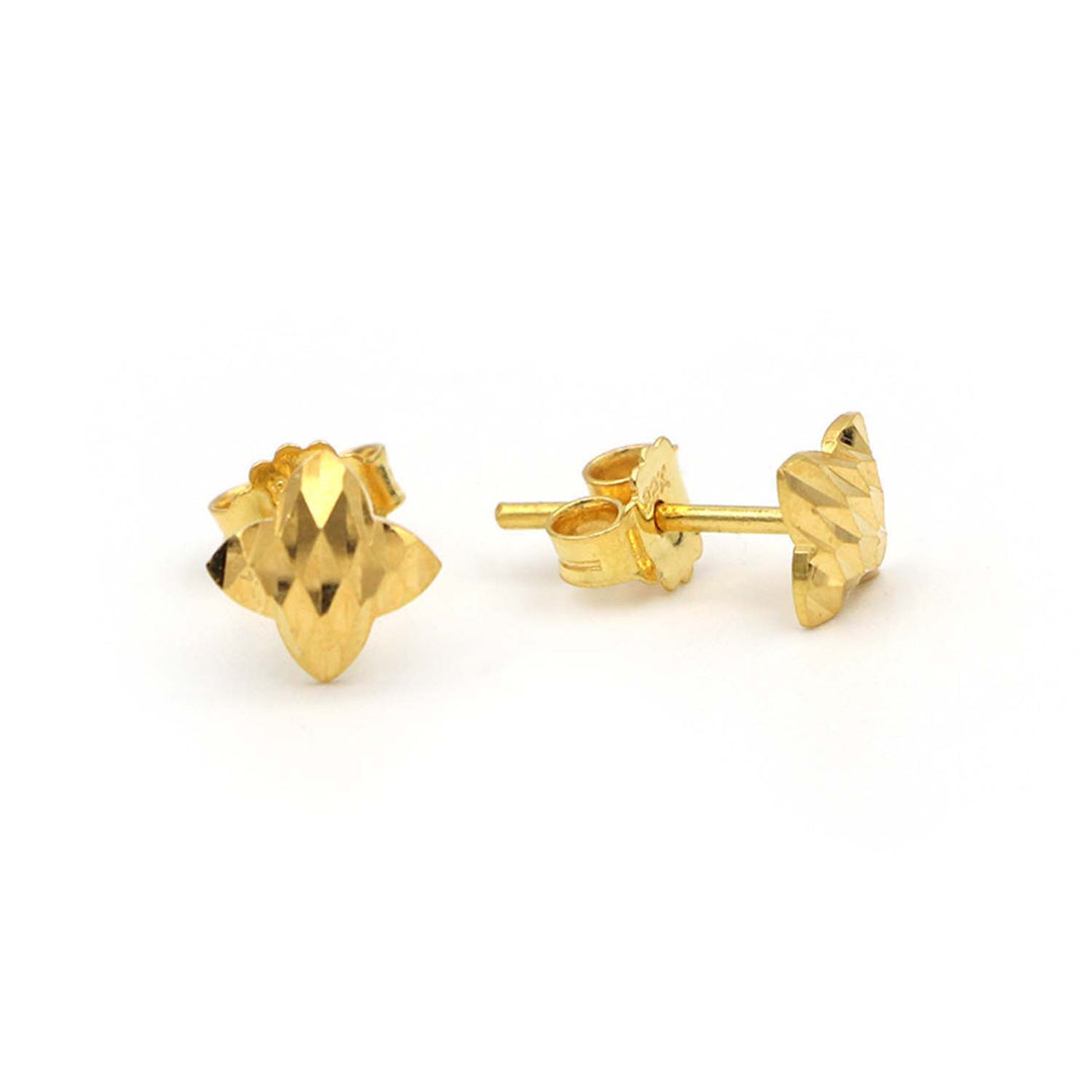 22K Gold Push Type Earrings AFE02765