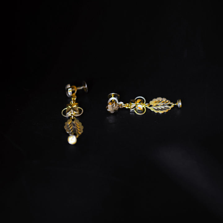 22K Gold Earrings No Making Charges AFE03306