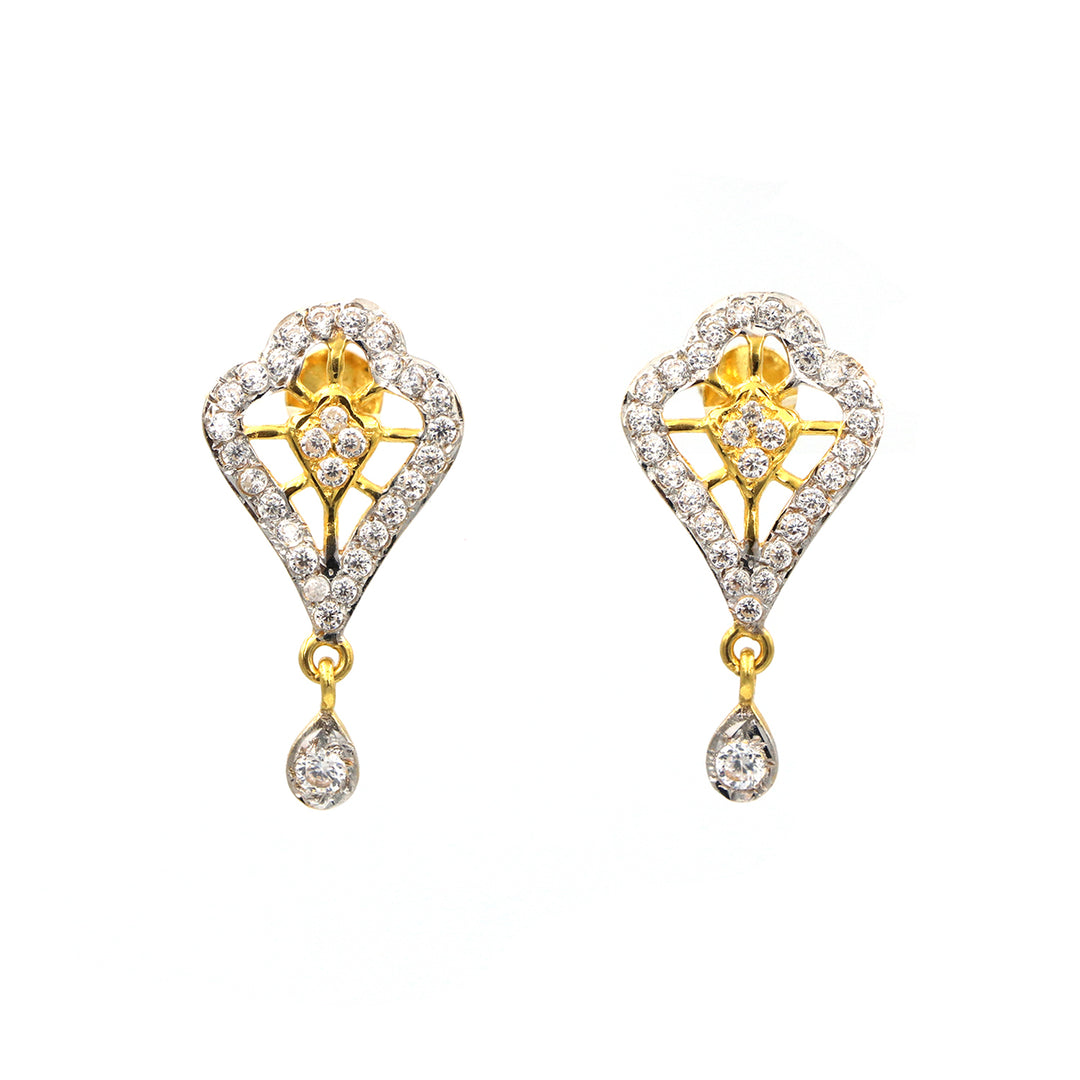 22K Gold Hanging type Earrings AFE04005
