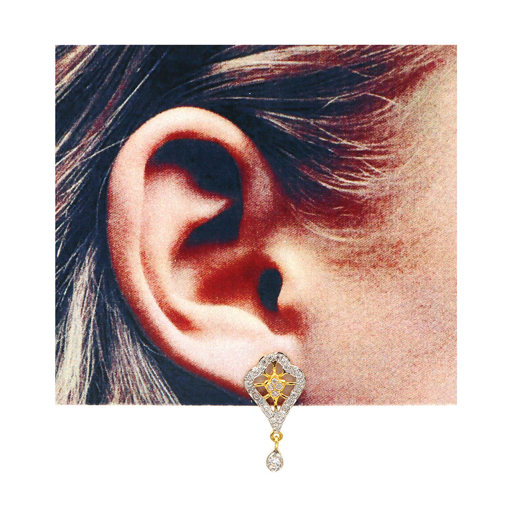 22K Gold Hanging type Earrings AFE04005
