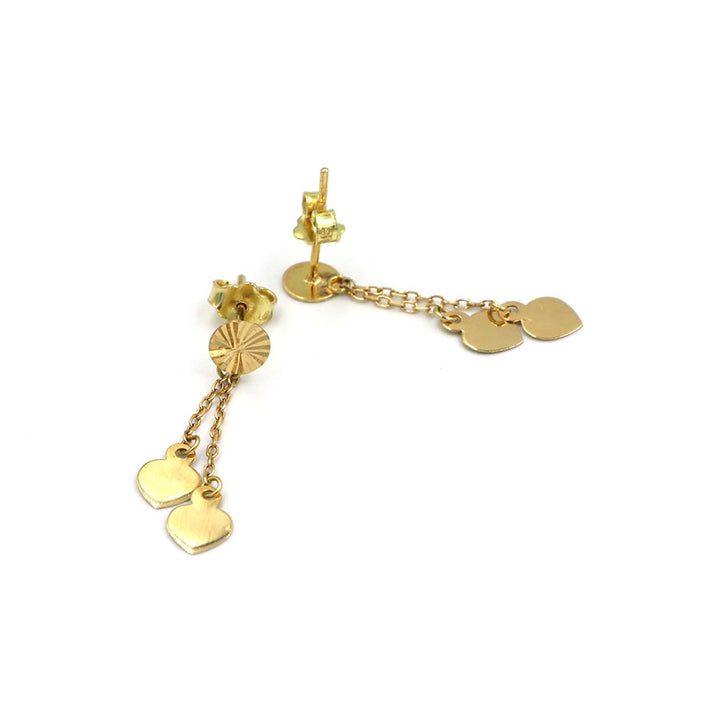 18K Gold Earrings AFE04287