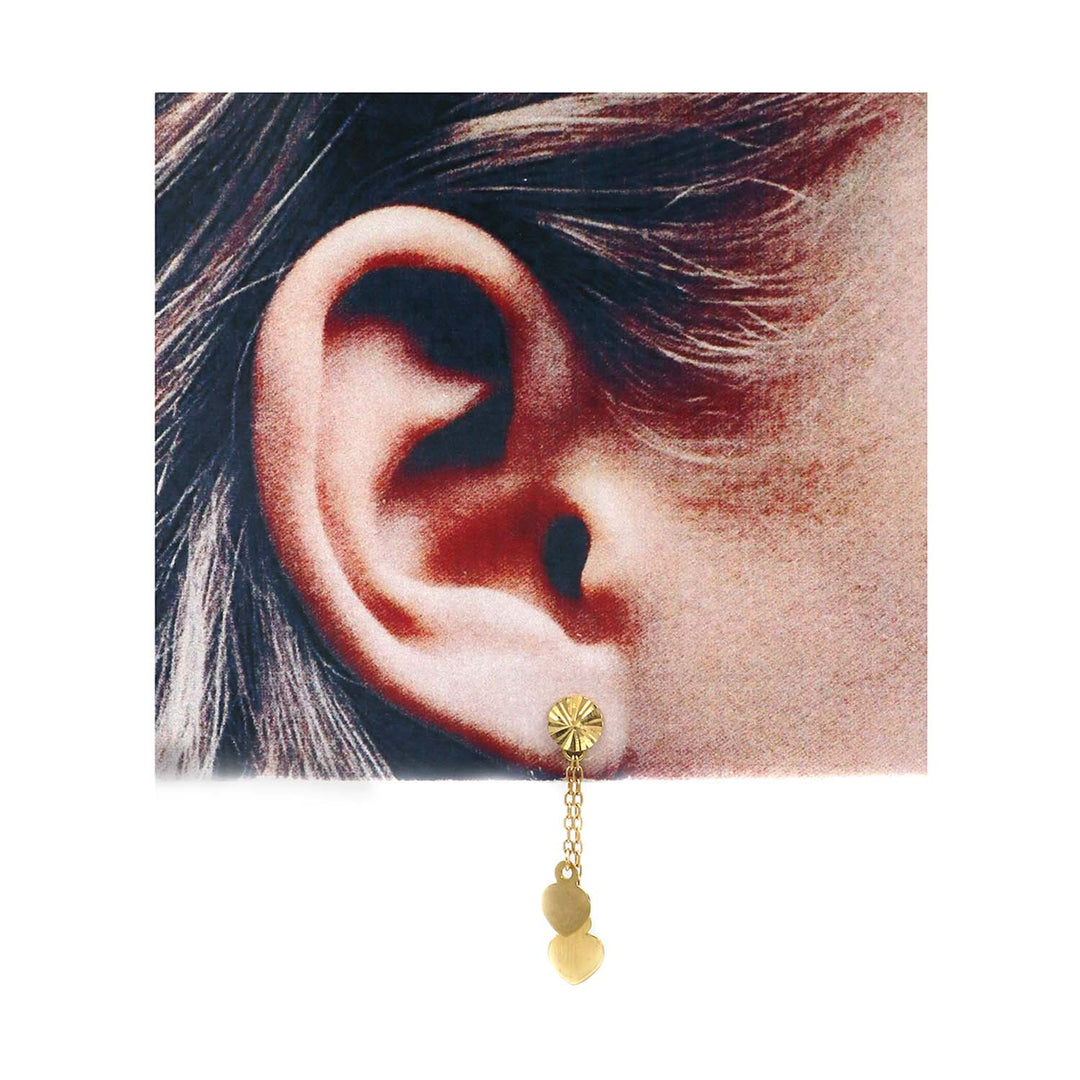 18K Gold Earrings AFE04287