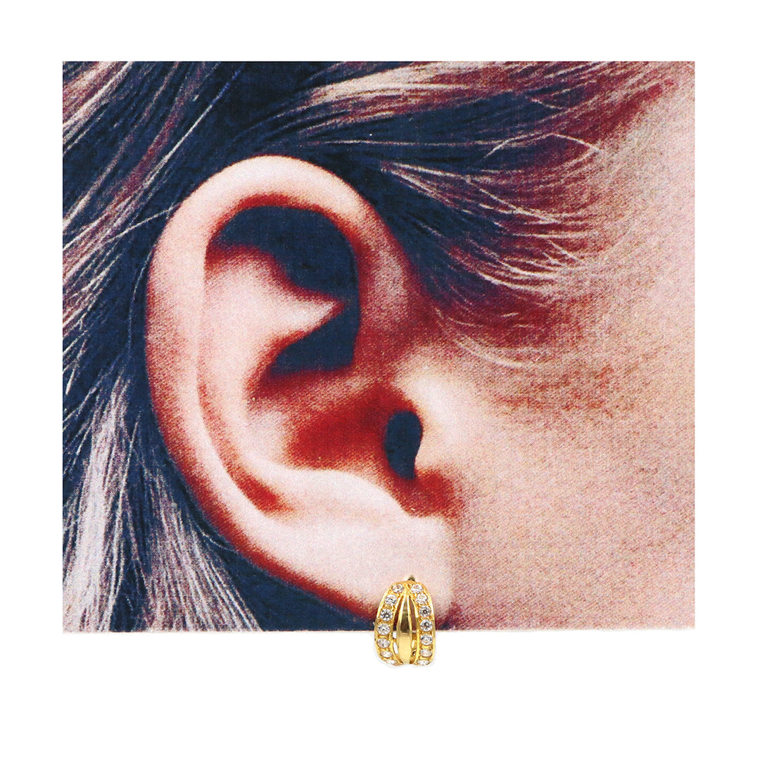21K Gold Earrings AFE05263
