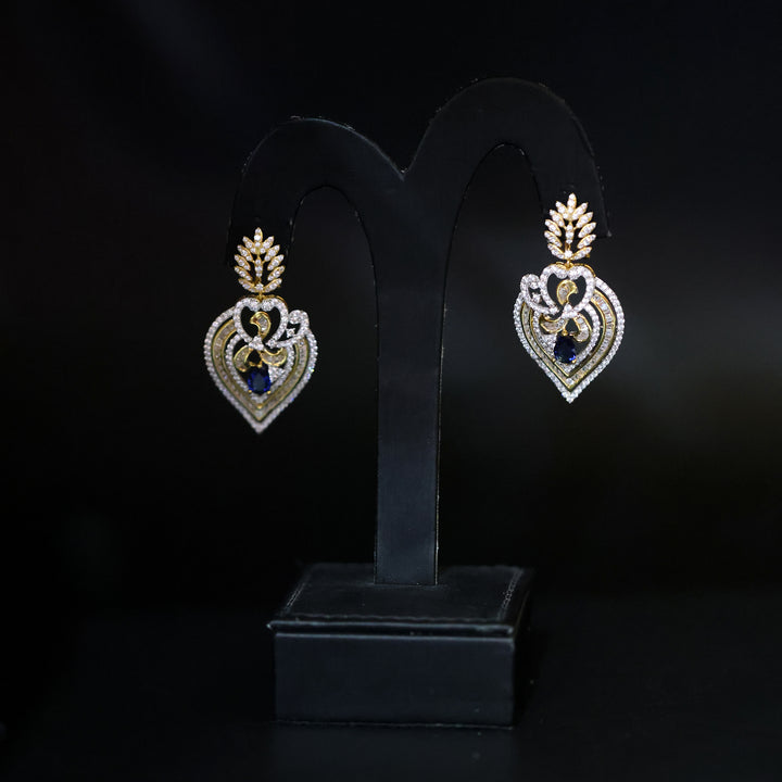 18K Gold Earrings No Making Charges AFE05707