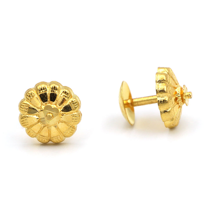 22K Gold Earrings AFE06044