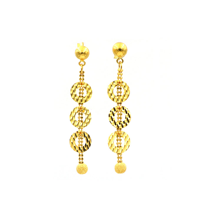 22K Gold Earrings AFE06070