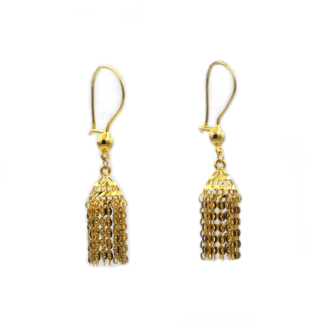 21K Gold Earrings AFE06111